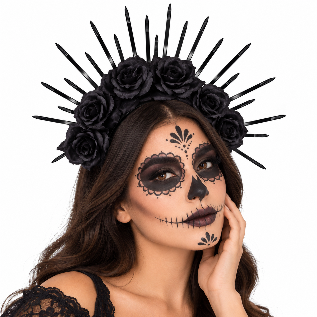 Diadema de Catrina con Rosas