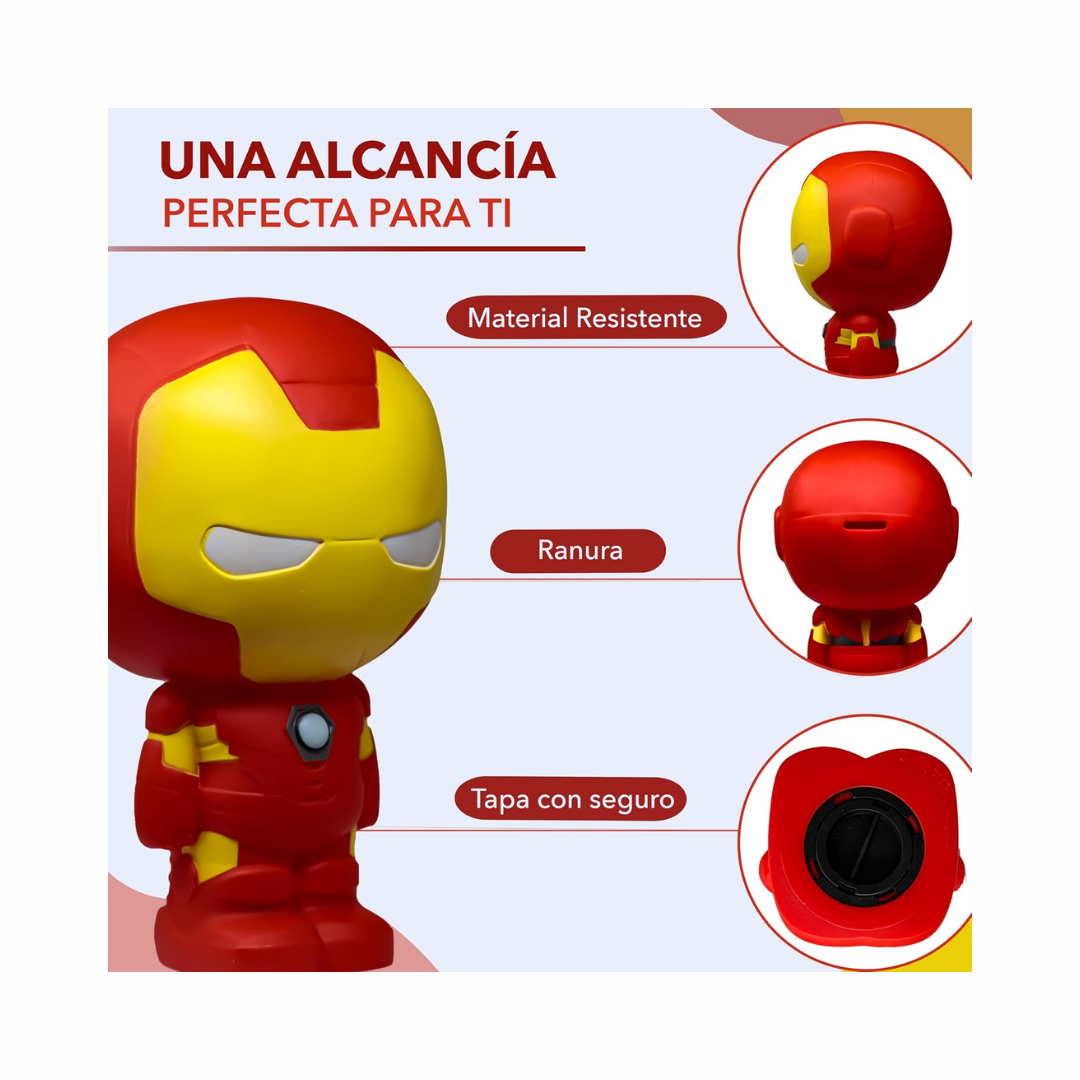 Iron Man Marvel Alcancías 3D