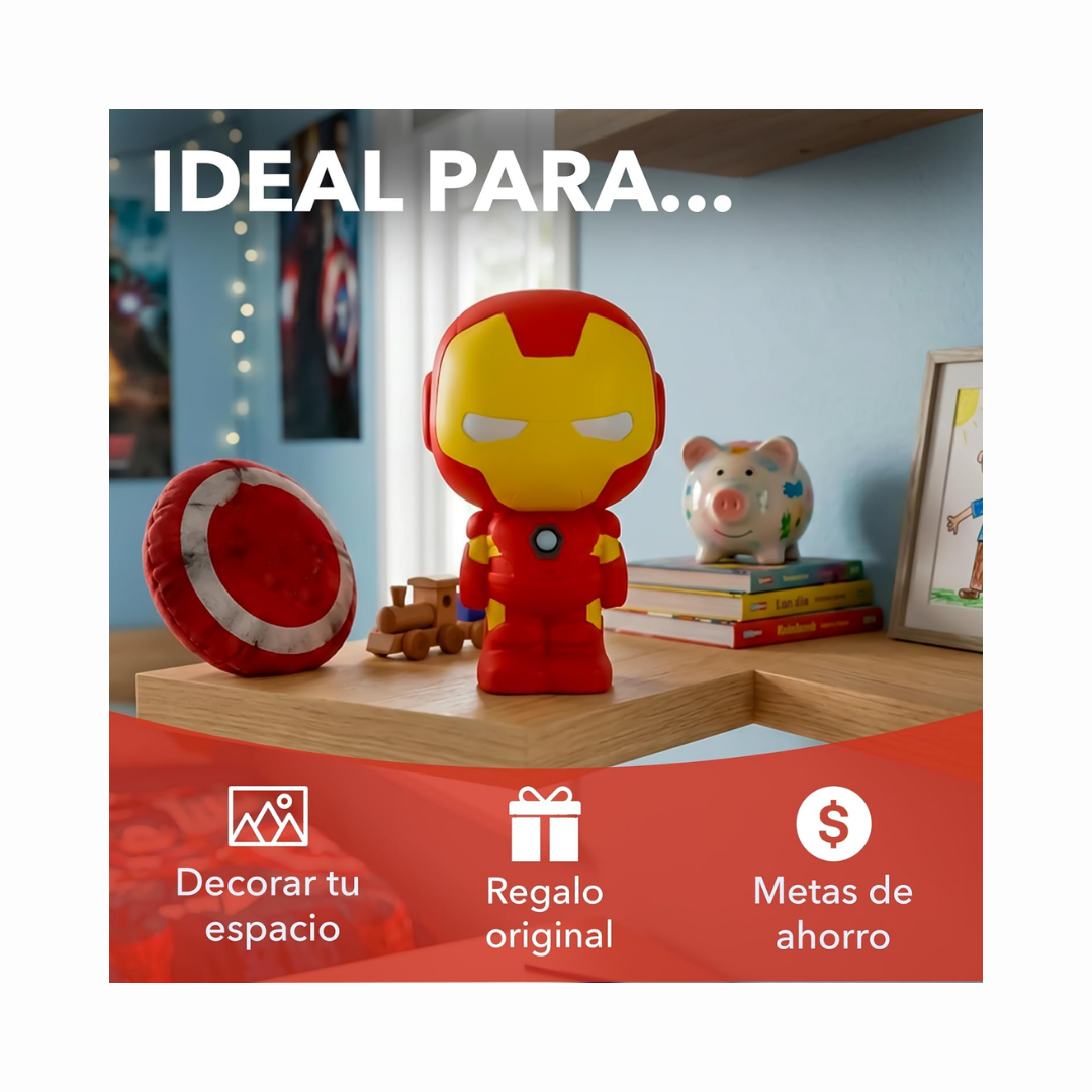 Colecciòn 4 Piezas MARVEL Alcancias 3D
