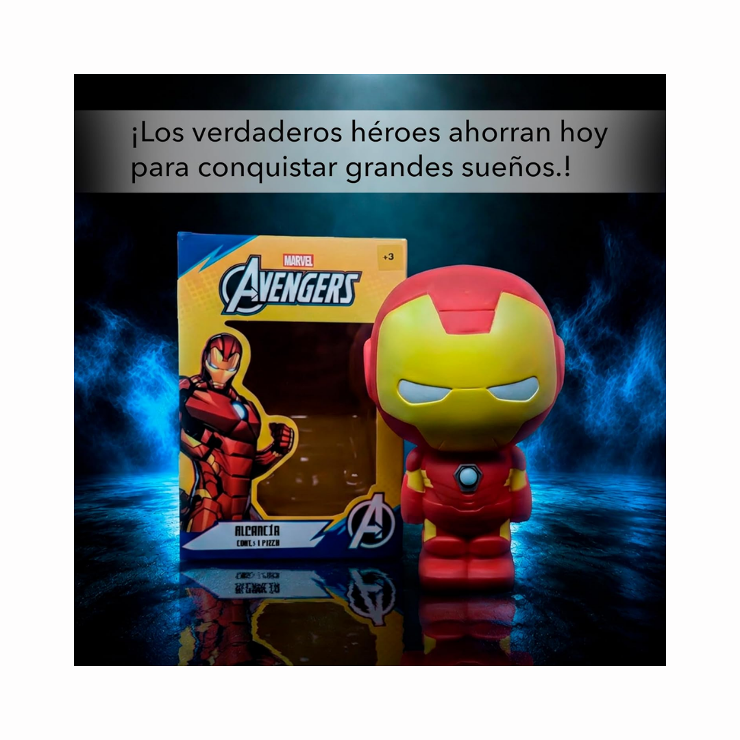 Iron Man Marvel Alcancías 3D