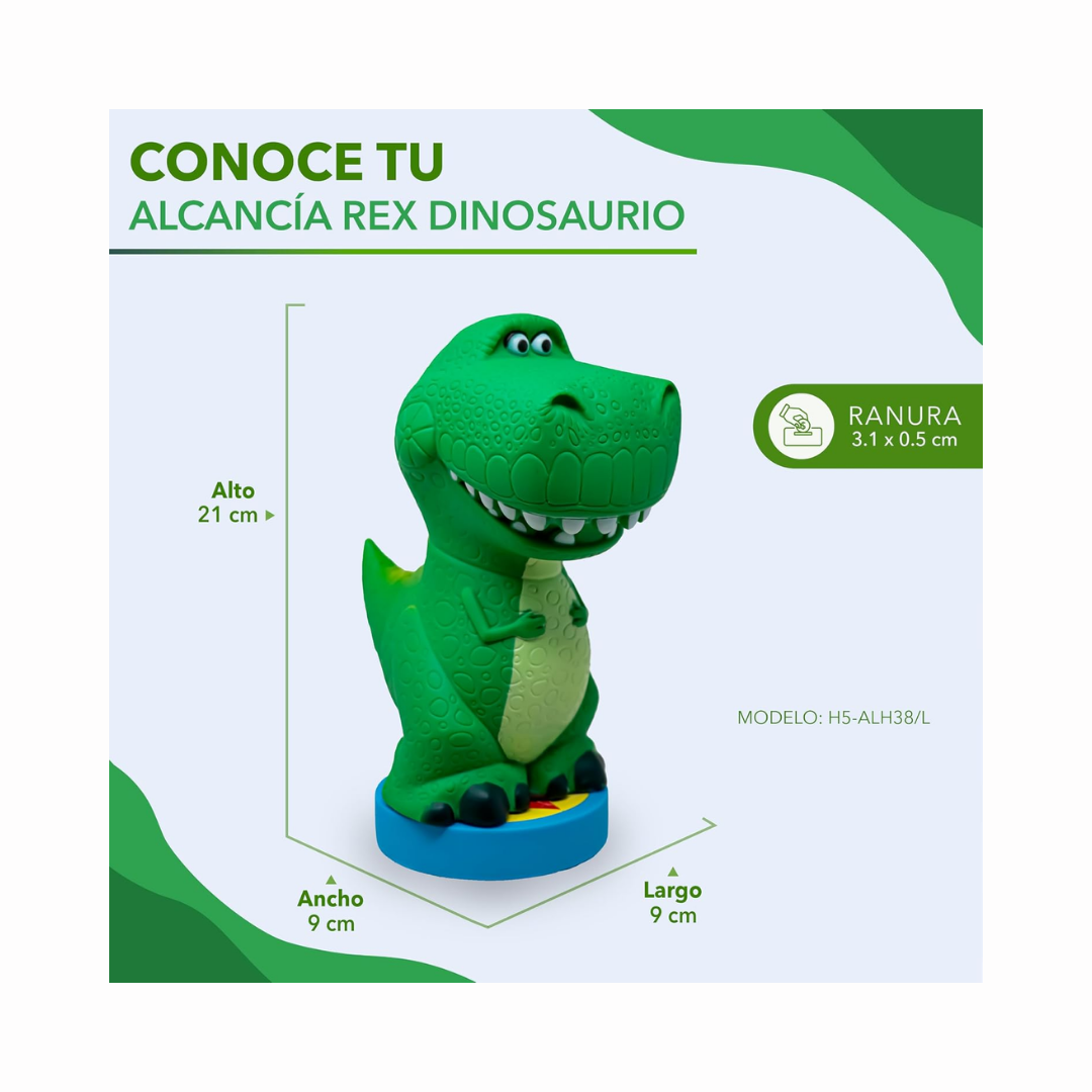 Toy Story Rex Dinosaurio Alcancía 3D