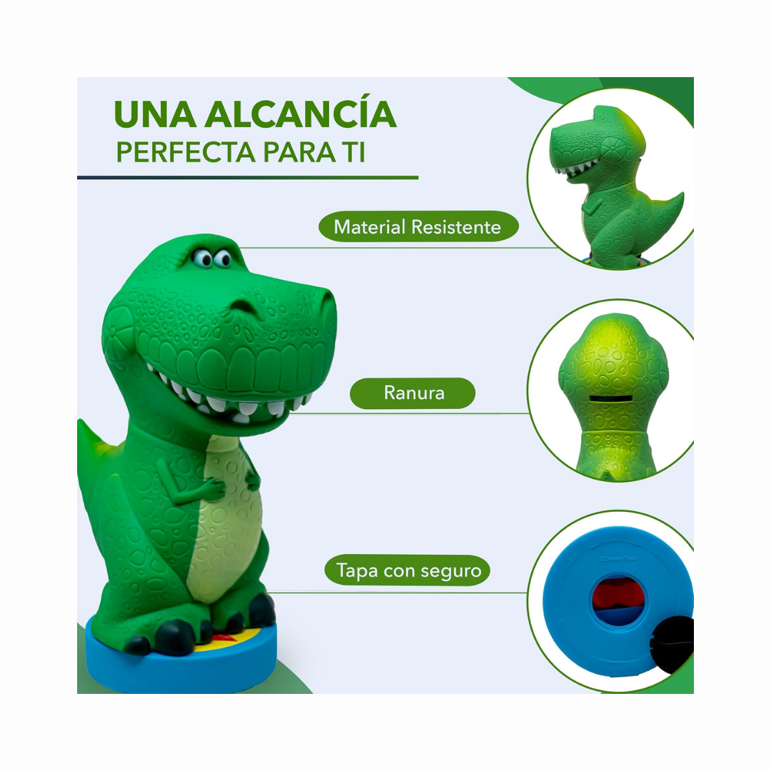 Toy Story Rex Dinosaurio Alcancía 3D