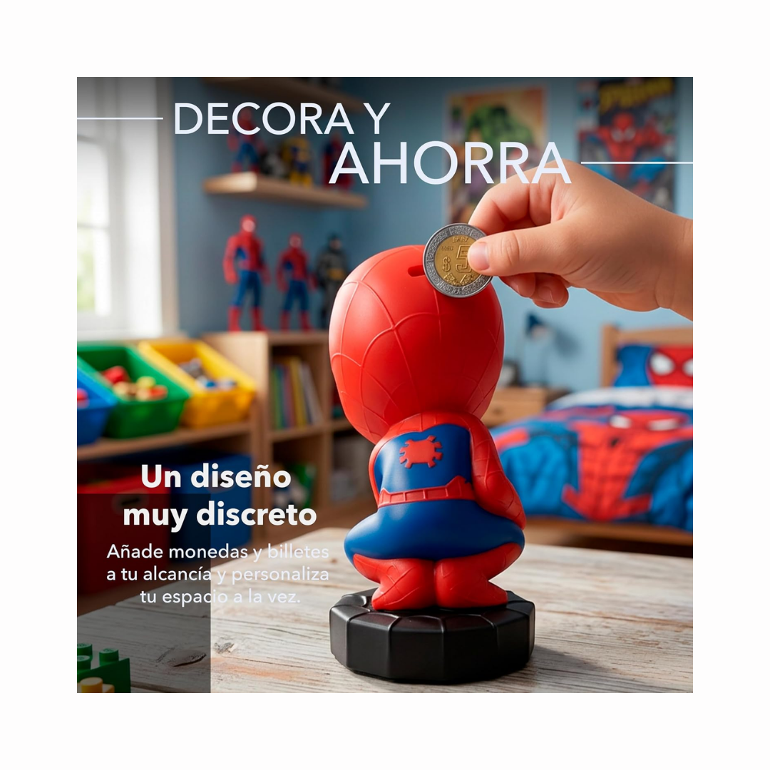 Spiderman Marvel Alcancía 3D
