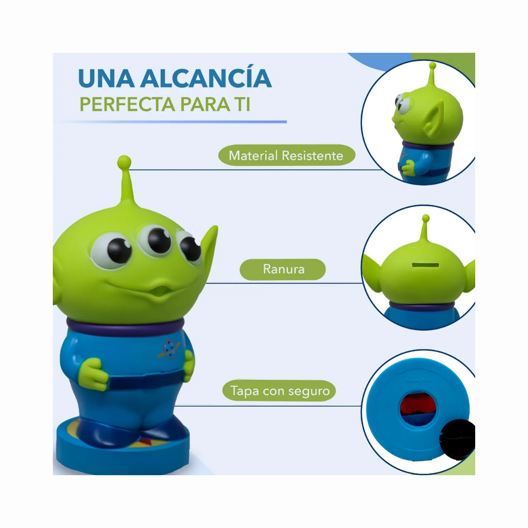 Toy Story Marciano Tres Ojos Alcancía 3D