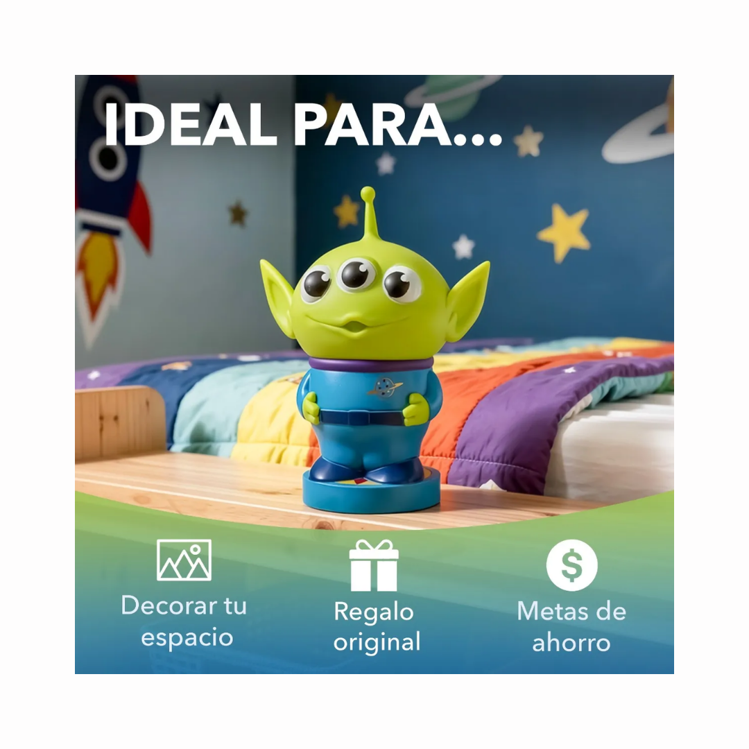 Toy Story Marciano Tres Ojos Alcancía 3D