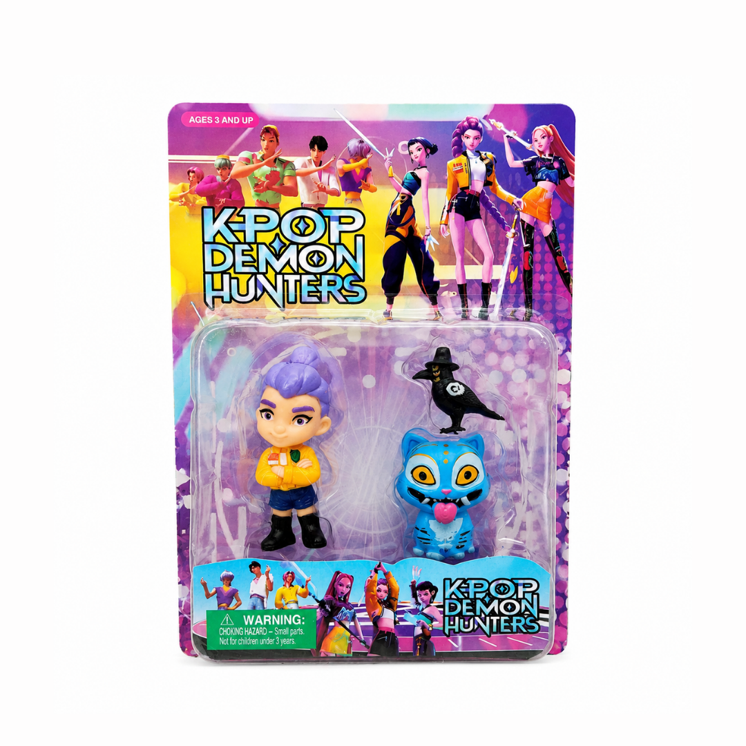 Set K-pop Demon Hunters Rumi y Derpy Coleccionable 2 Figuras De Acción
