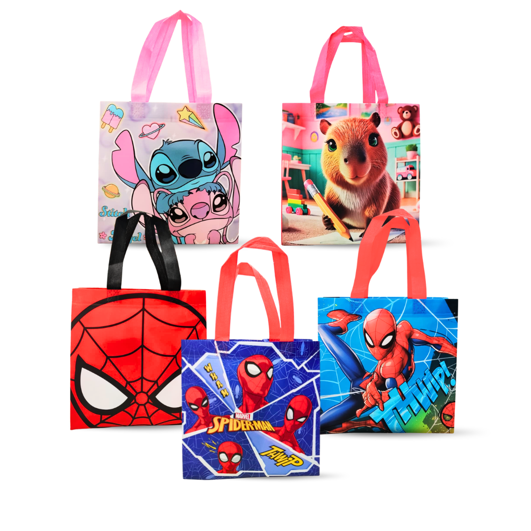 Bolsa Capibara, Spiderman, Stitch  (Dulceros, Regalos)