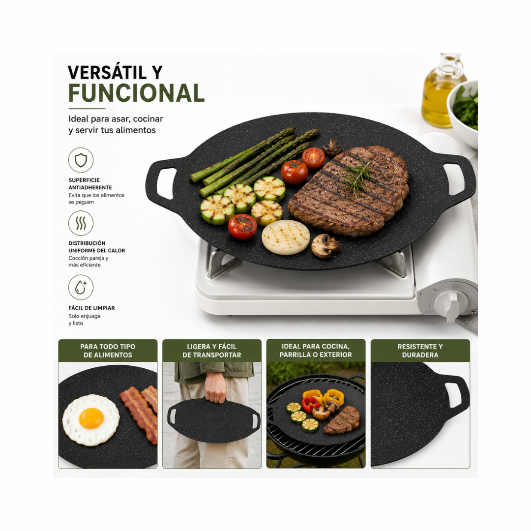 Comal Redondo Con Asas (33 cm)