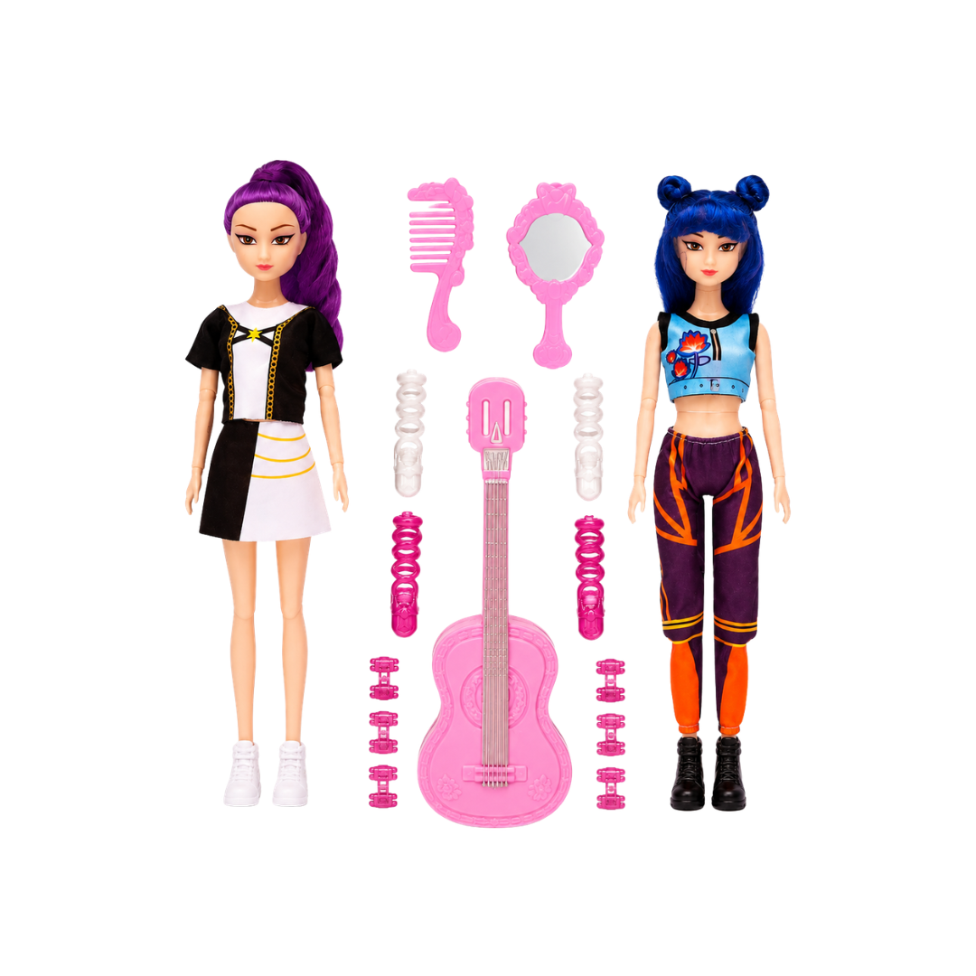 Set de 2 Muñecas KPop Demon Hunters