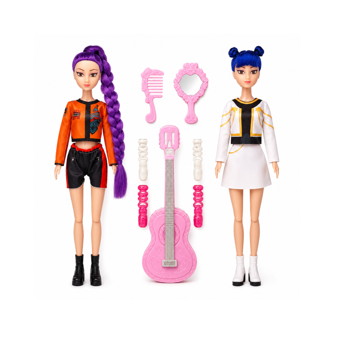 Set de 2 Muñecas KPop Demon Hunters