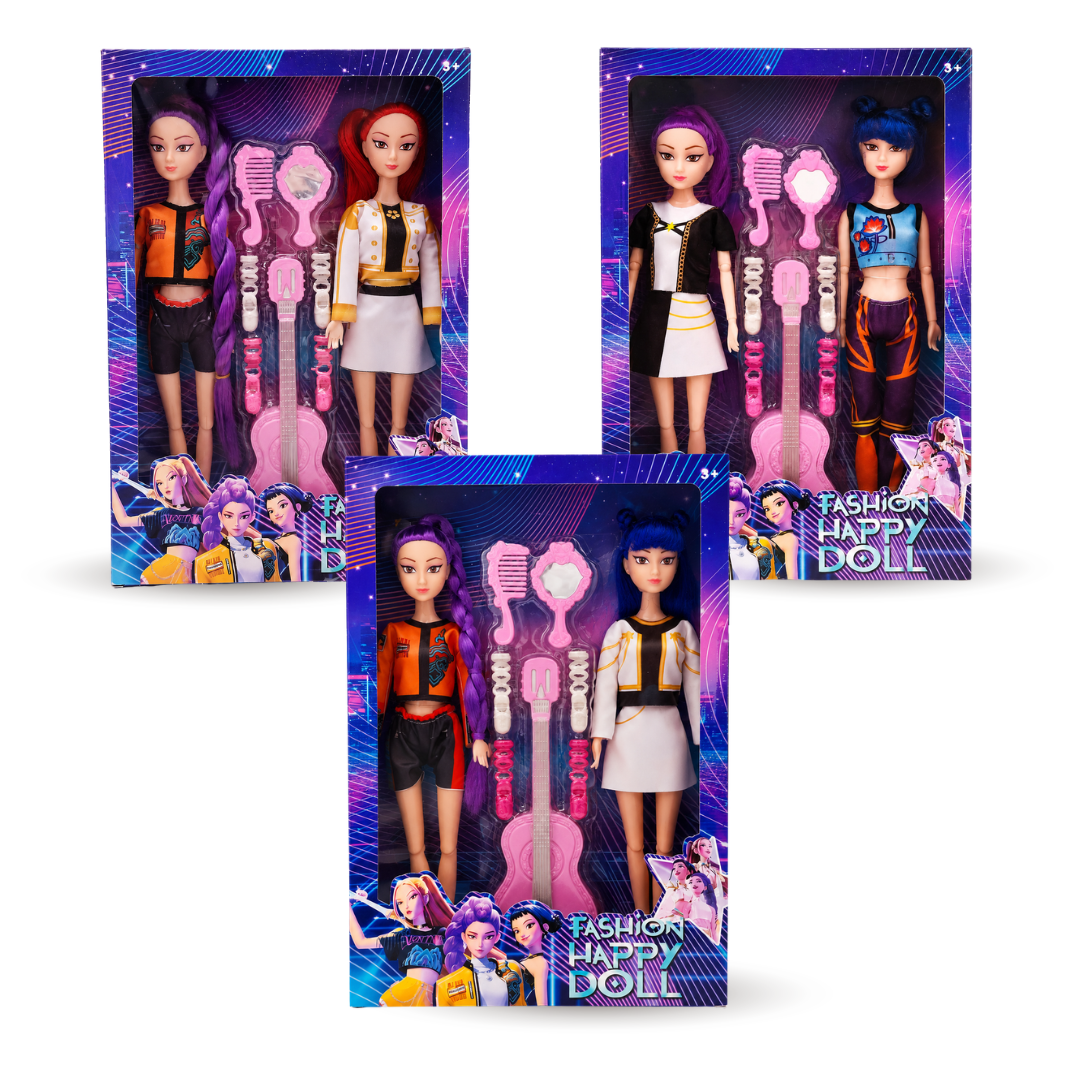 Set de 2 Muñecas KPop Demon Hunters