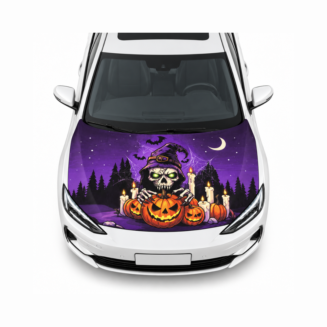 Funda Cubre Cofre Calavera Bruja