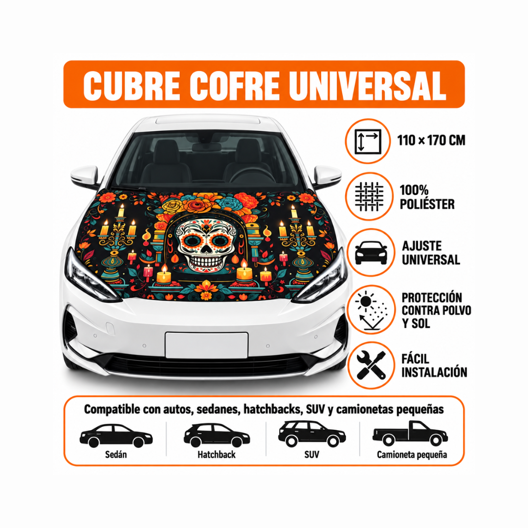 Funda Cubre Cofre Ofrenda Catrina