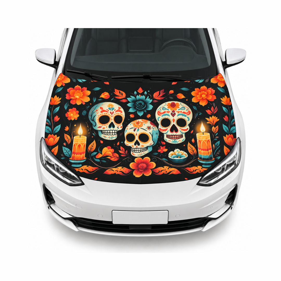 Funda Cubre Cofre Tres Calaveras