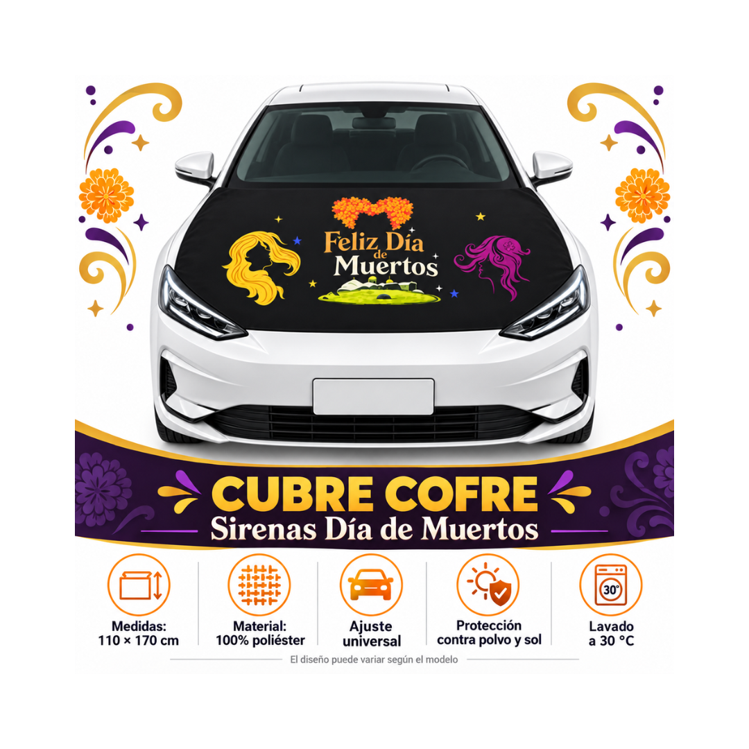 Funda Cubre Cofre Brujas Siluetas