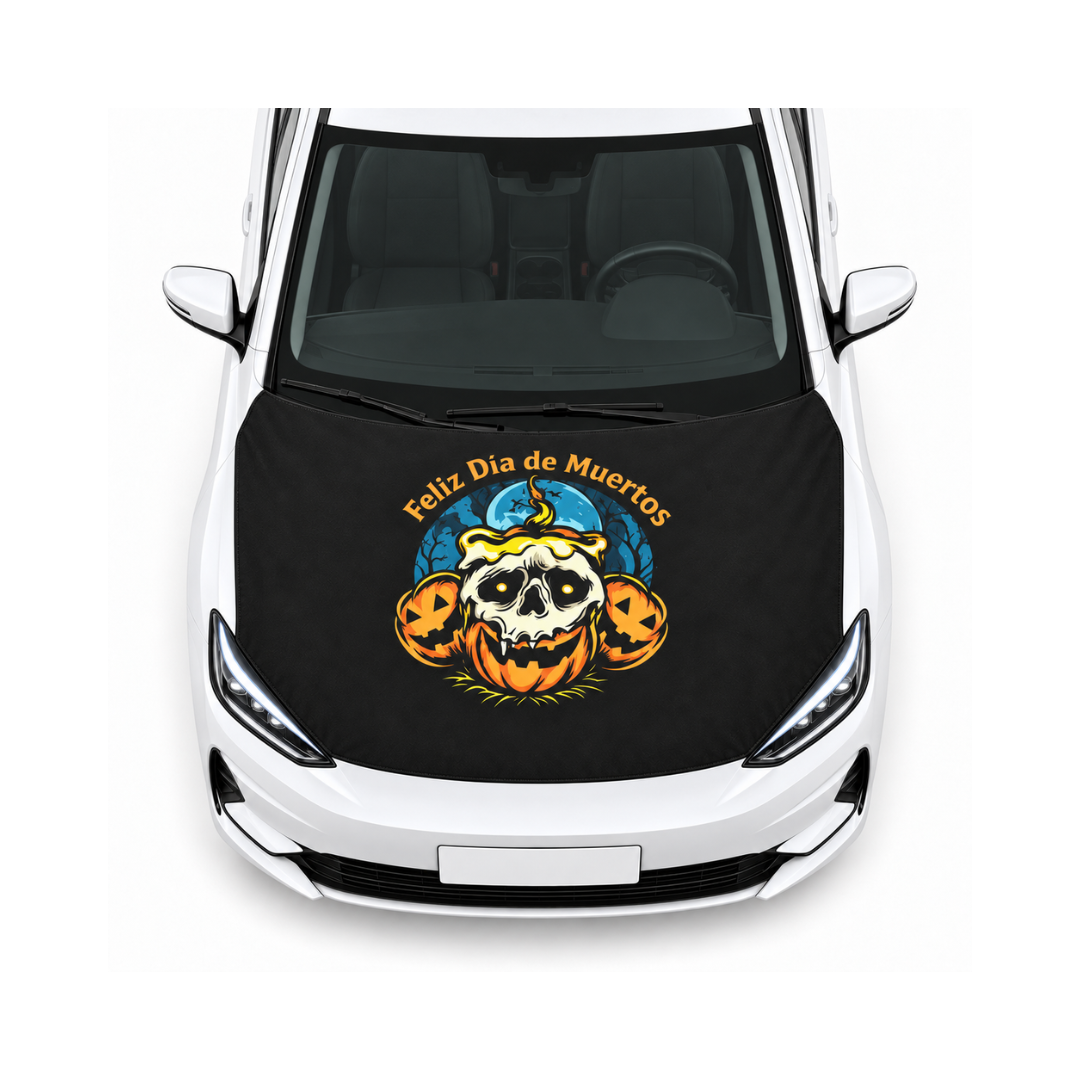 Funda Cubre Cofre Calavera Derretida