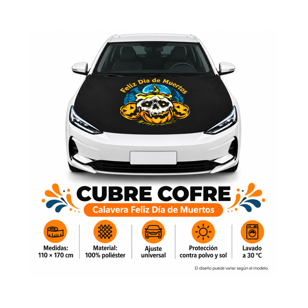 Funda Cubre Cofre Calavera Derretida