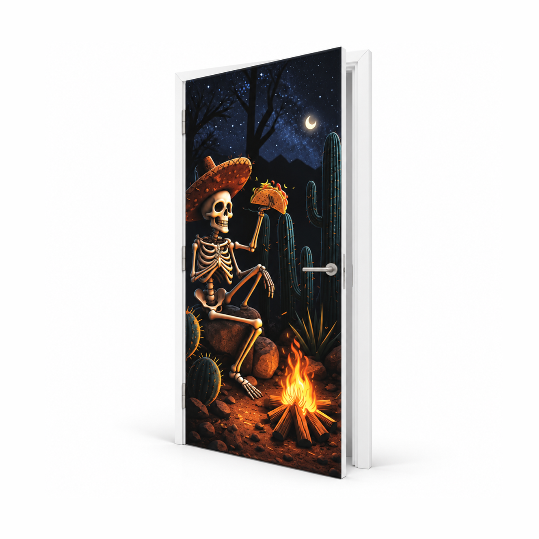 Funda para Puertas Dia de Muertos - Calavera Taco