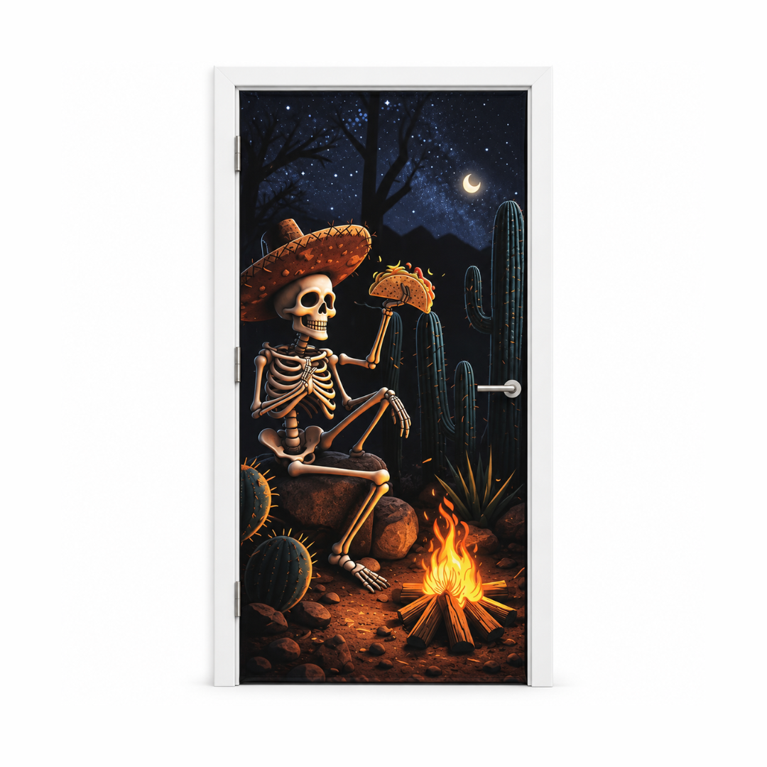 Funda para Puertas Dia de Muertos - Calavera Taco