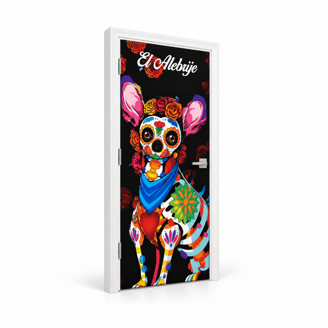 Funda para Puertas Dia de Muertos - El Alebrije