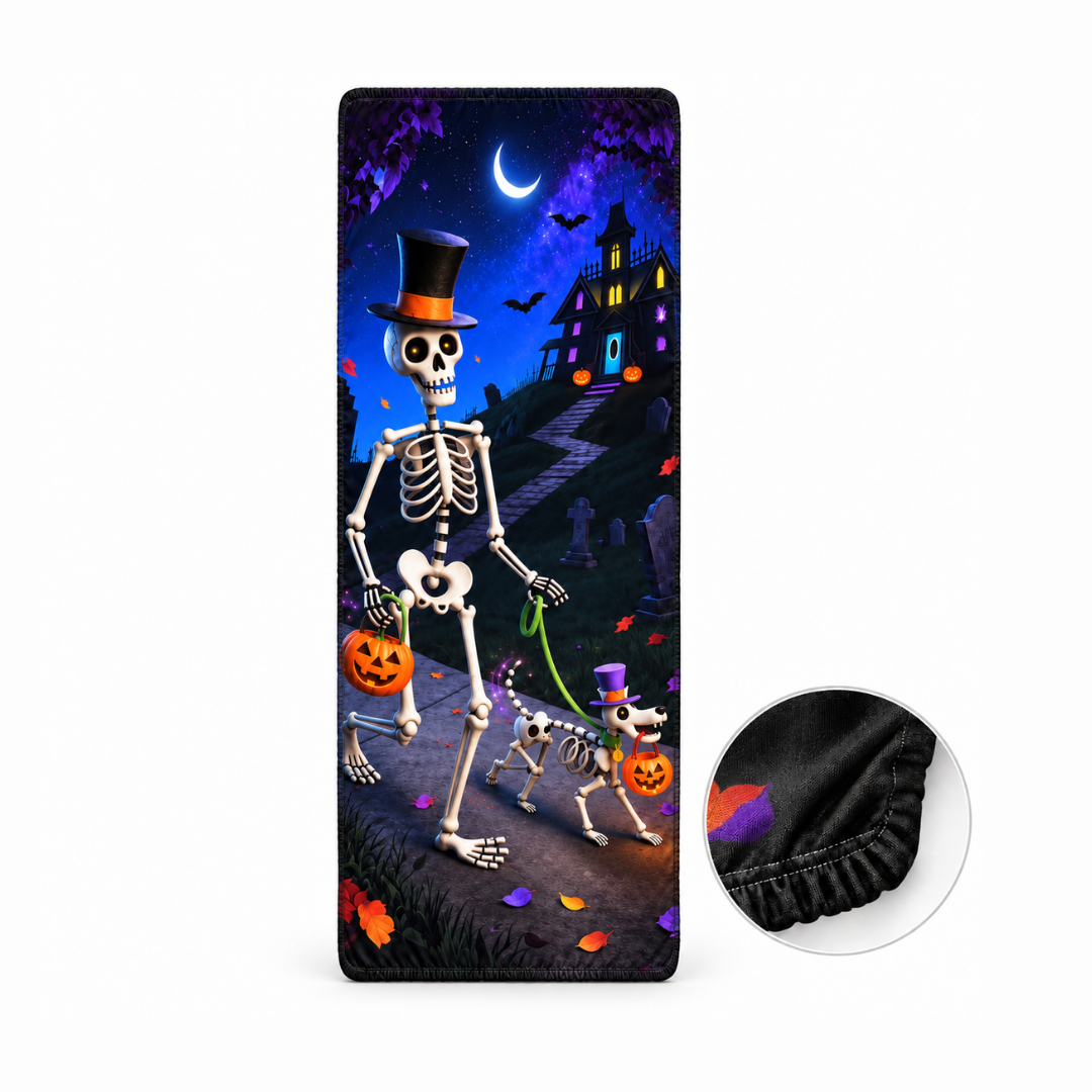 Funda para Puertas Dia de Muertos - Esqueleto con Perro