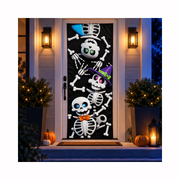 Funda para Puertas Dia de Muertos - Esqueletos Divertidos