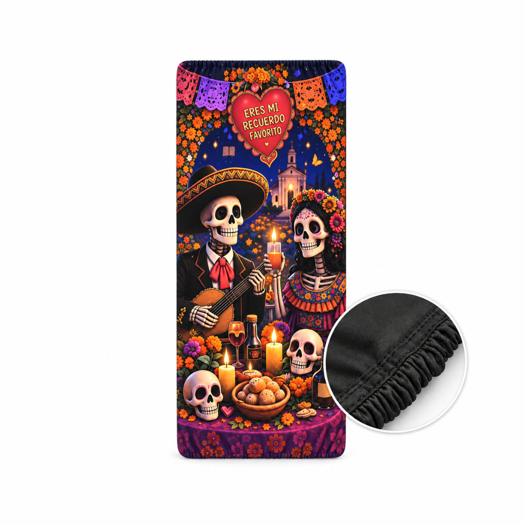 Funda para Puertas Dia de Muertos - Mariachi y Catrina Romántica