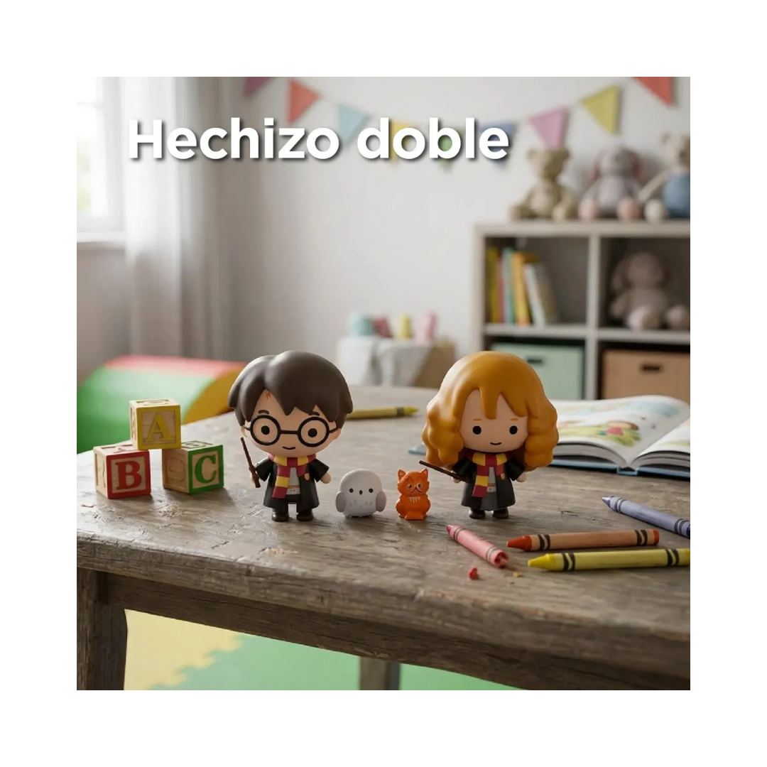 Set Harry Potter y Hermione – Figuras Articuladas con Accesorios