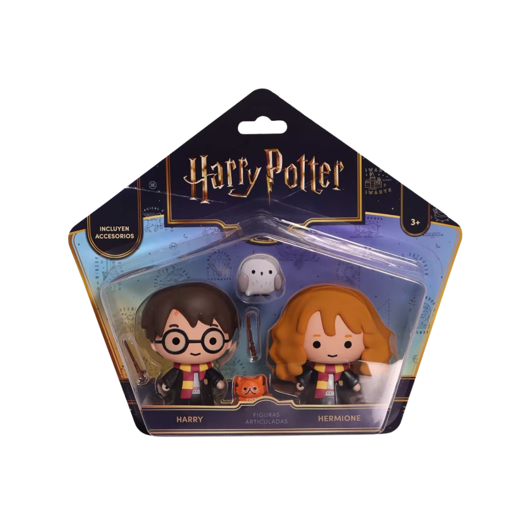 Set Harry Potter y Hermione – Figuras Articuladas con Accesorios