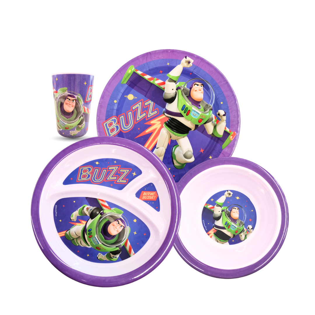 Set Vajilla Infantil 4 Piezas Hora De Comer Disney