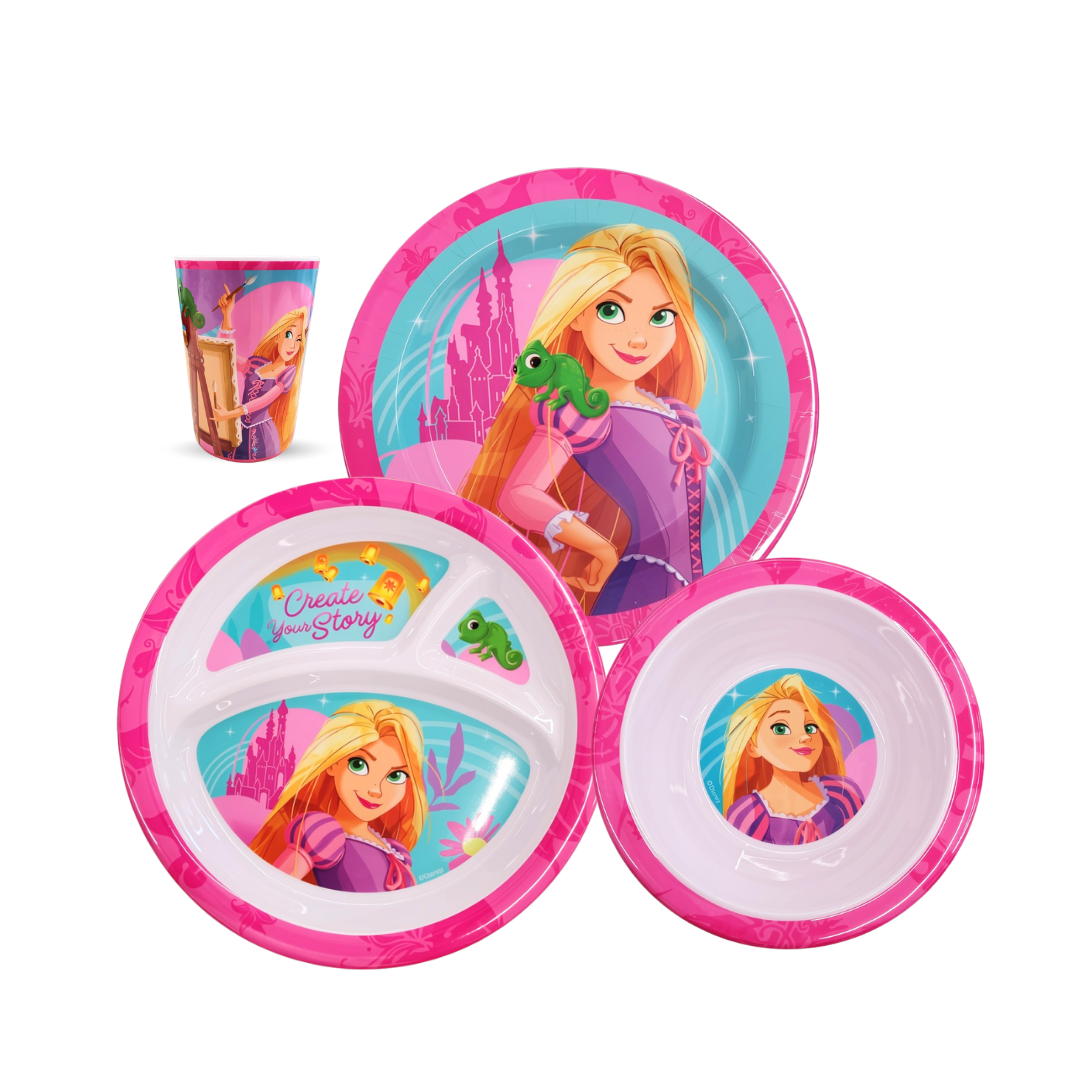 Set Vajilla Infantil 4 Piezas Hora De Comer Disney
