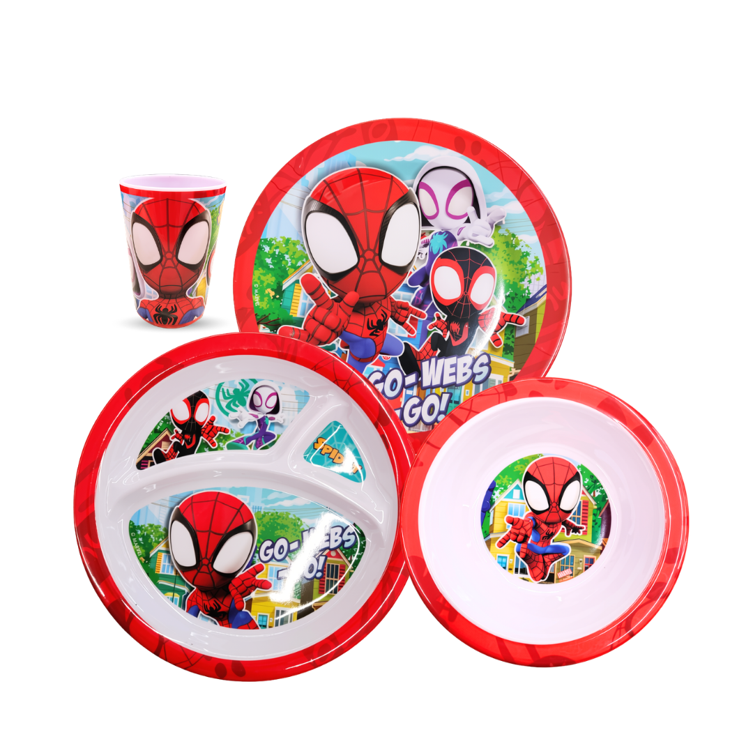 Set Vajilla Infantil 4 Piezas Hora De Comer Disney