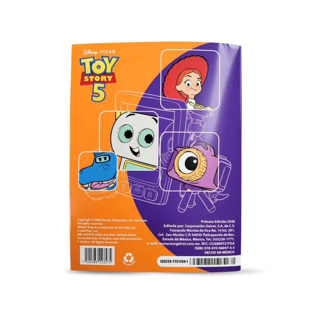 Libro para Colorear Toy Story con 6 Crayones