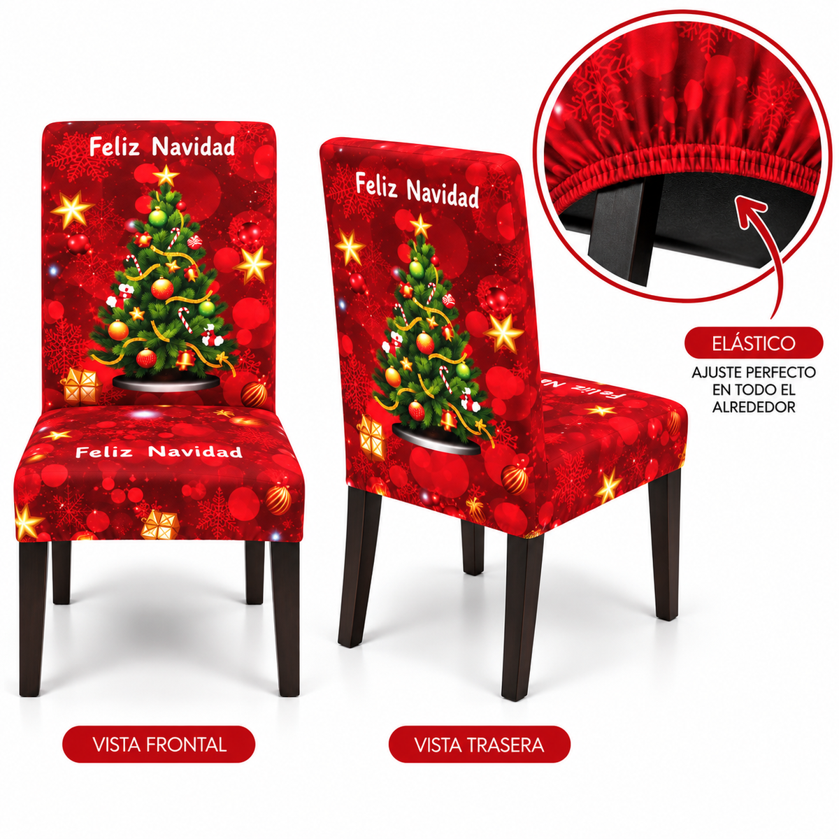 Mantel Navideño con Diseño de Árbol