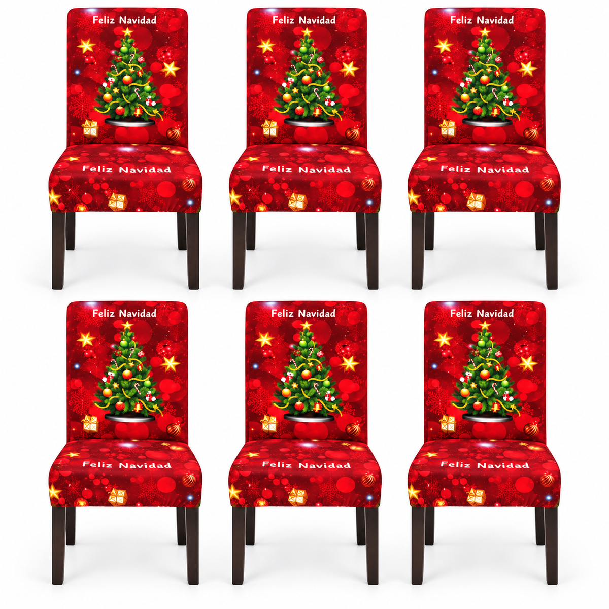Mantel Navideño con Diseño de Árbol