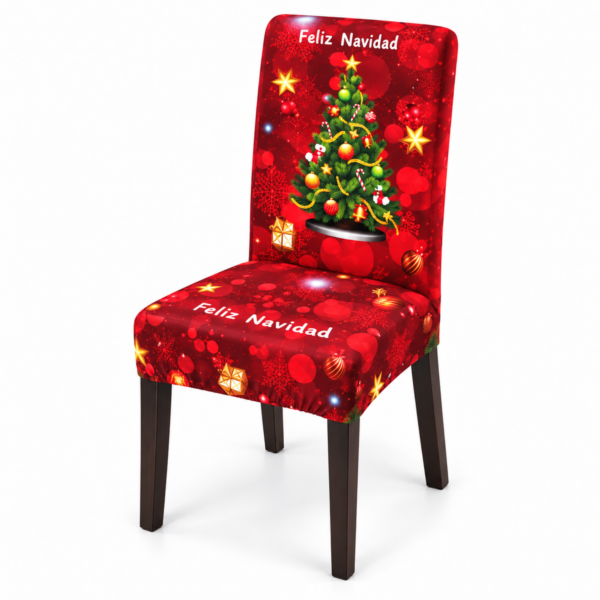 Mantel Navideño con Diseño de Árbol