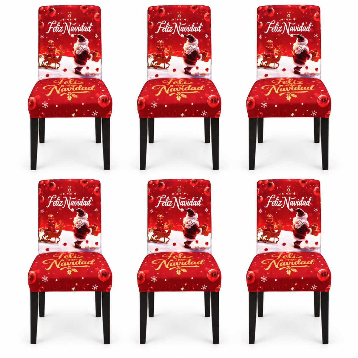 Mantel  Navideño Con Diseño Santa Trineo