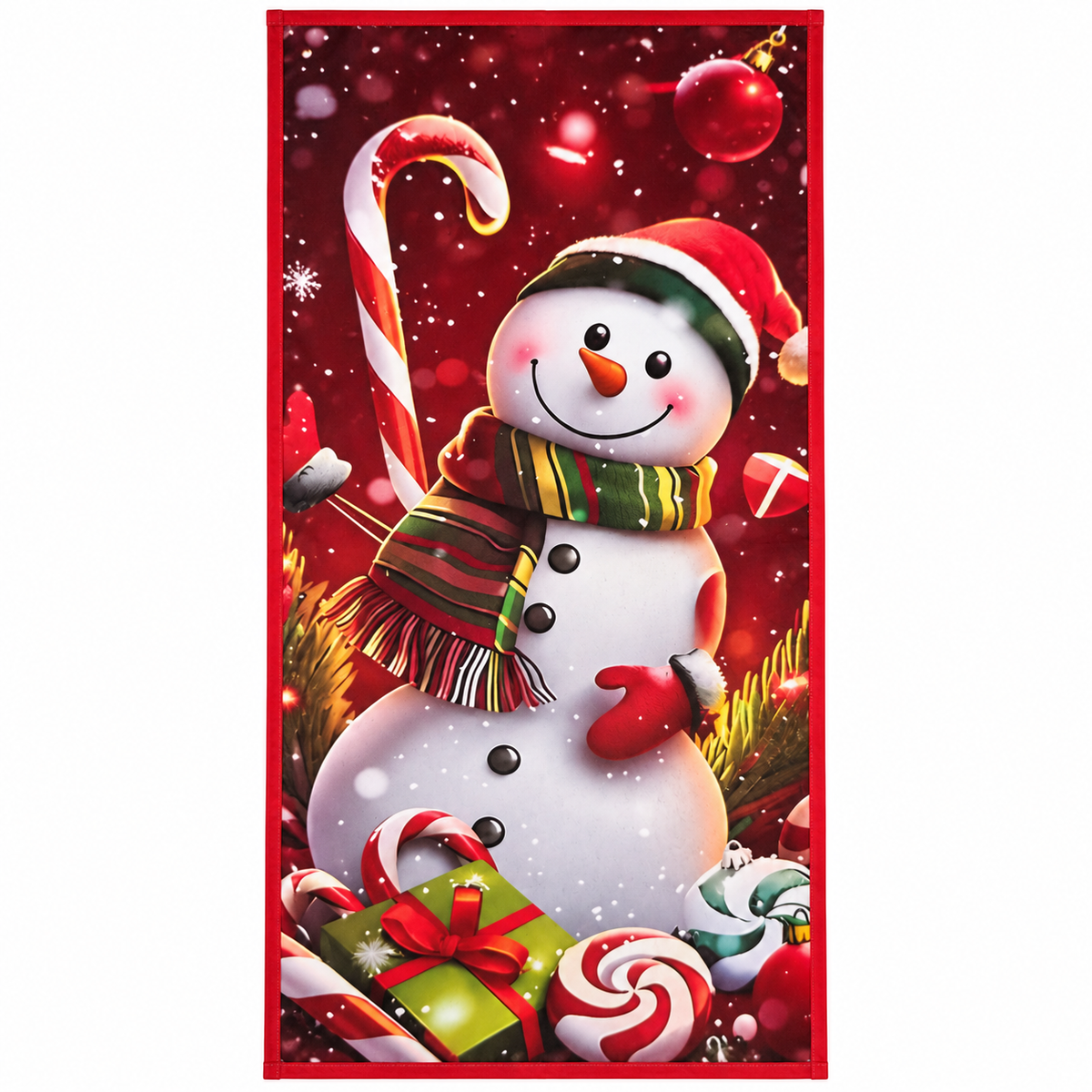 Funda para Puertas Navidad - Muñeco de Nieve 2