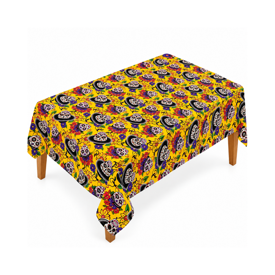 Mantel Día de Muertos - Amarillo
