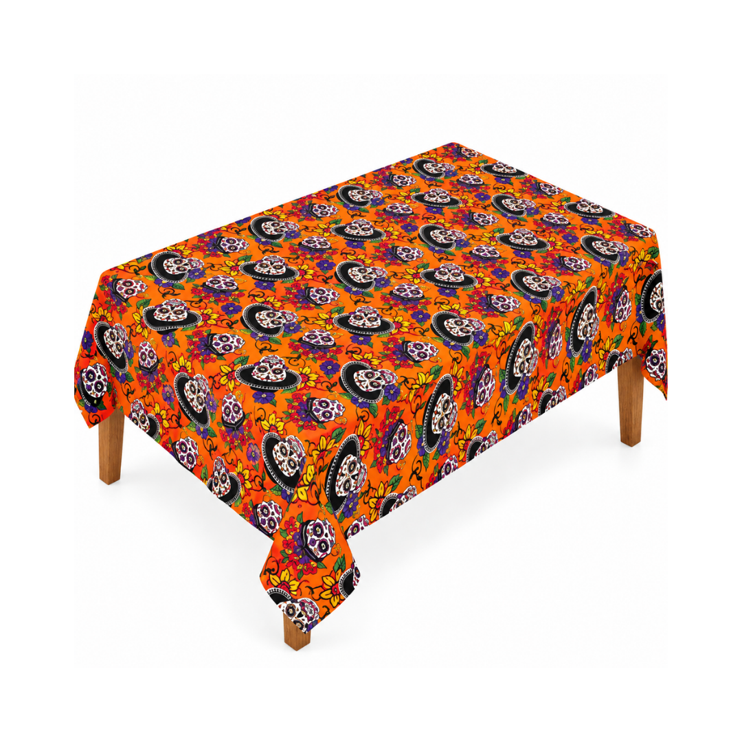 Mantel Día de Muertos - Naranja