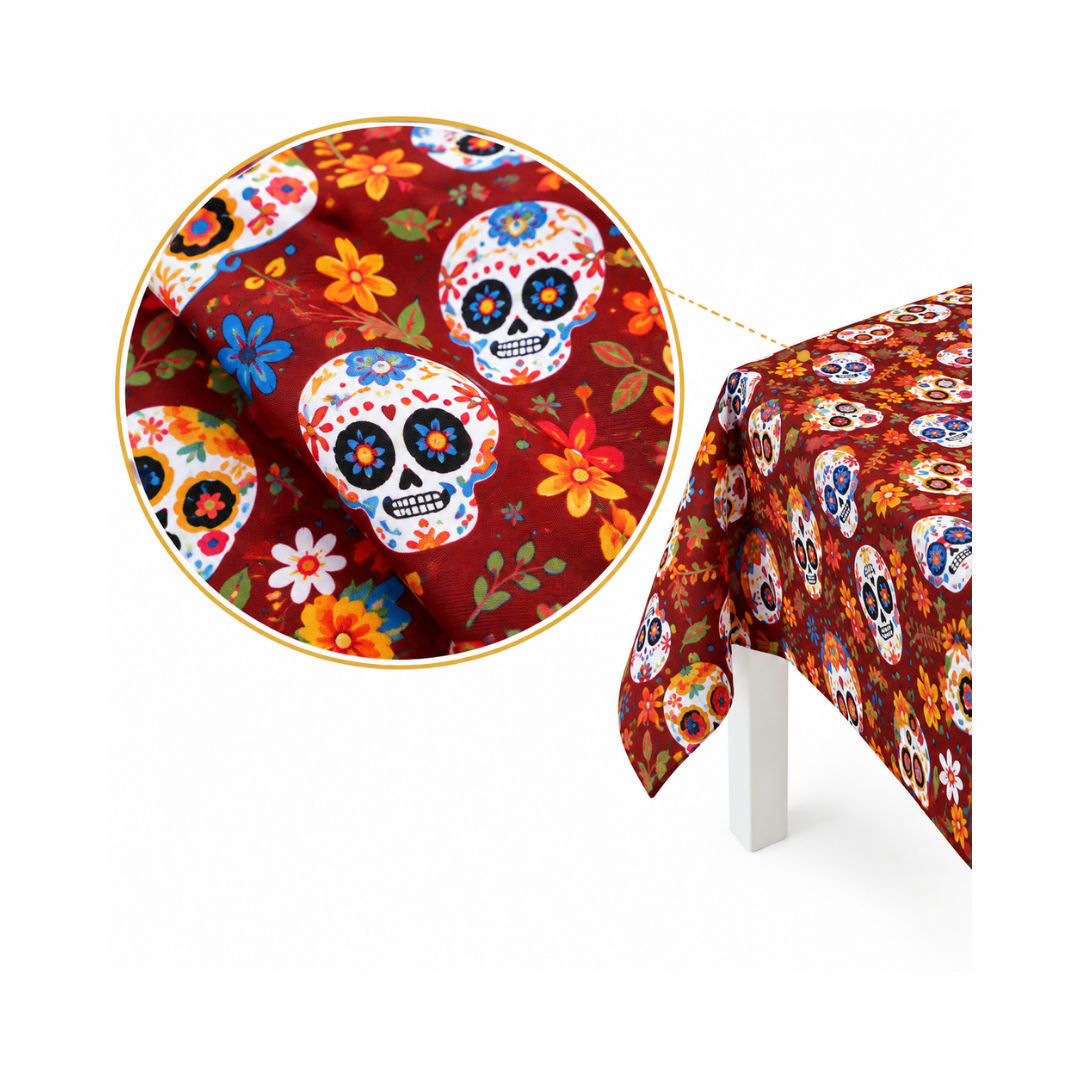 Mantel Día de Muertos - Rojo