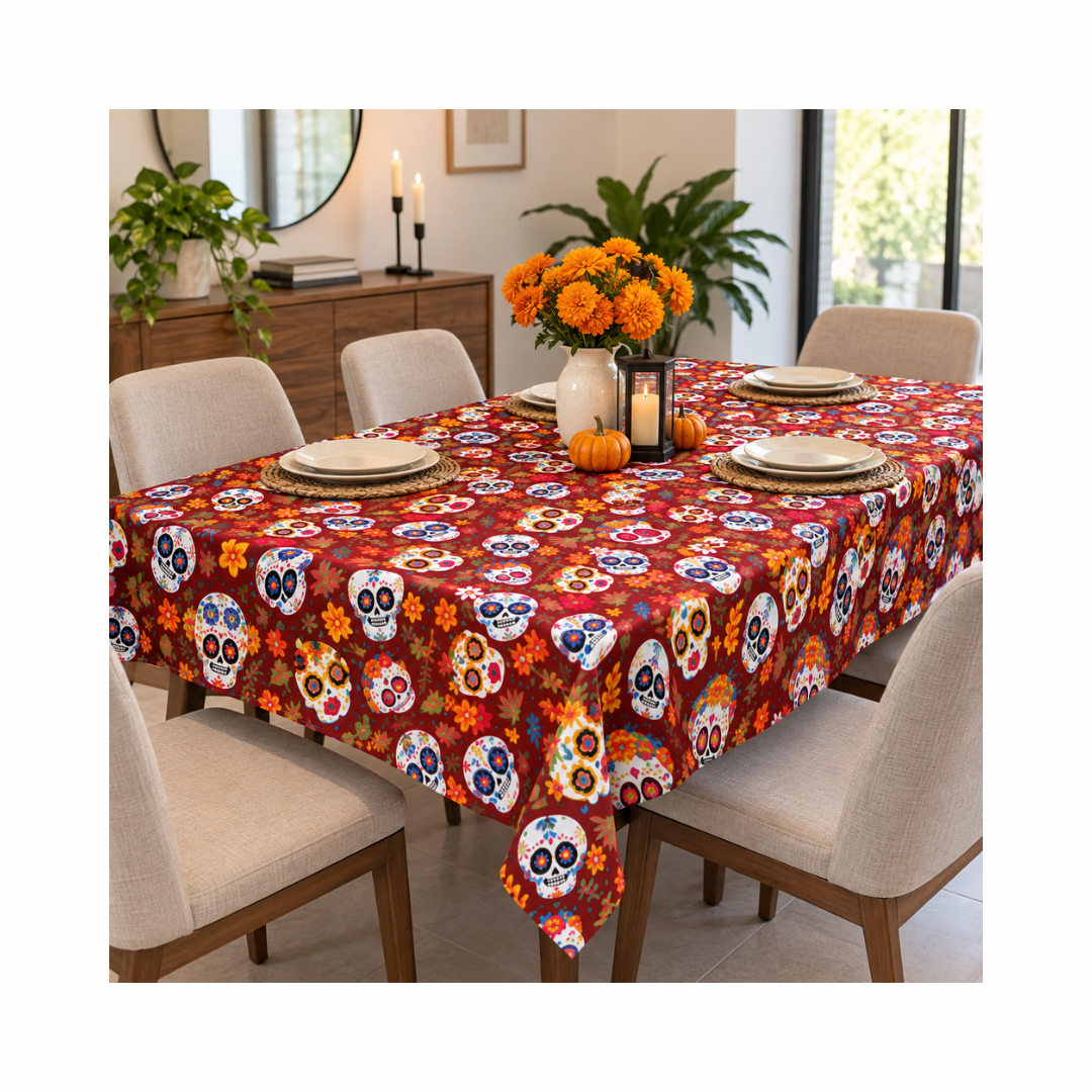 Mantel Día de Muertos - Rojo
