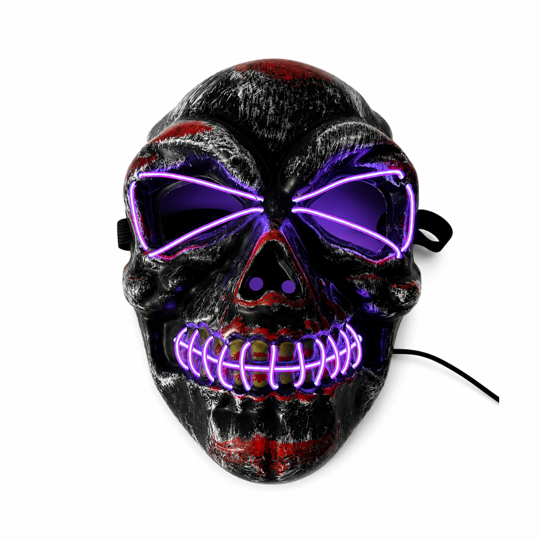 Máscara LED Tipo Calavera Halloween