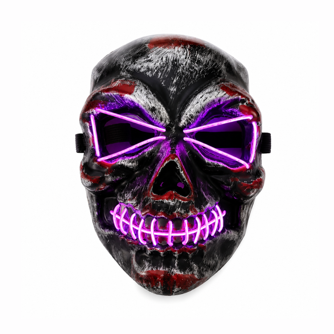 Máscara LED Tipo Calavera Halloween