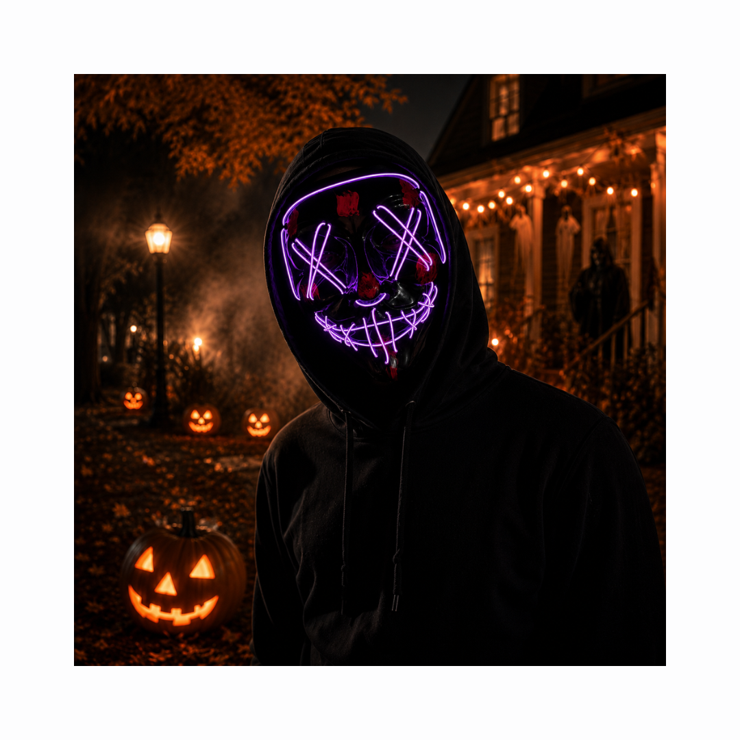 Máscara LED Tipo Purga Halloween
