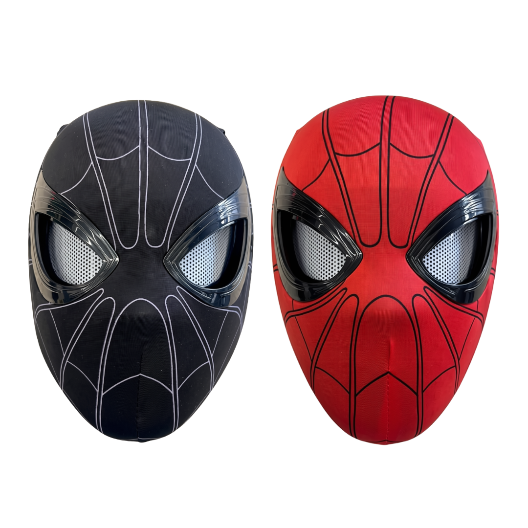 Máscara De Spider-Man Ojos Movibles Para Cosplay