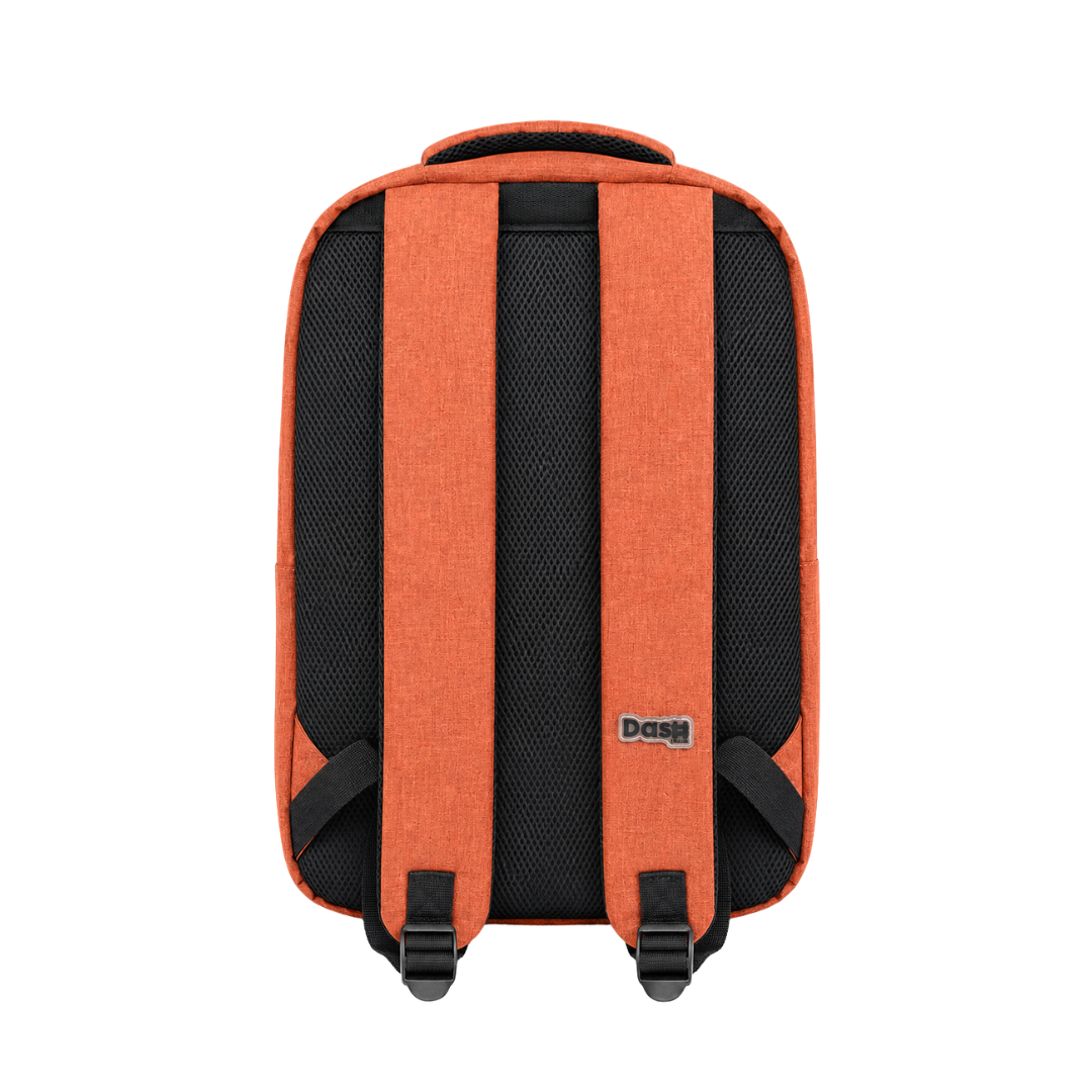 Mochila Escolar Dash Naranja con Negro