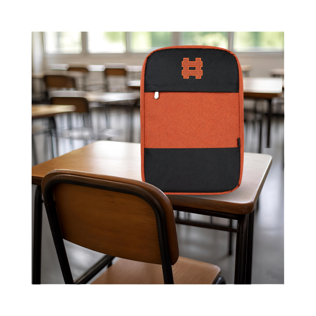 Mochila Escolar Dash Naranja con Negro