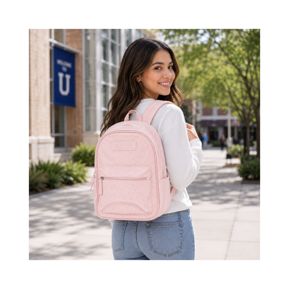 Mochila Reaction Kenneth Cole Rosa