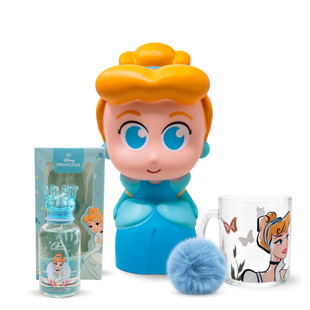 Paquete Princesa Disney Cenicienta 3 Piezas: belleza, cuidado y ahorro